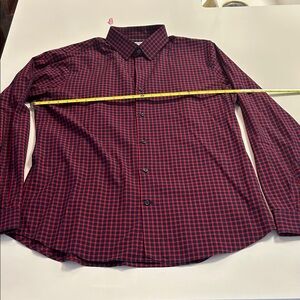 Express Mens long sleeve checkered button up